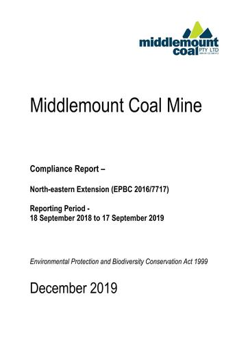 North eastern Extension EPBC Offset Compliance Report December 2019