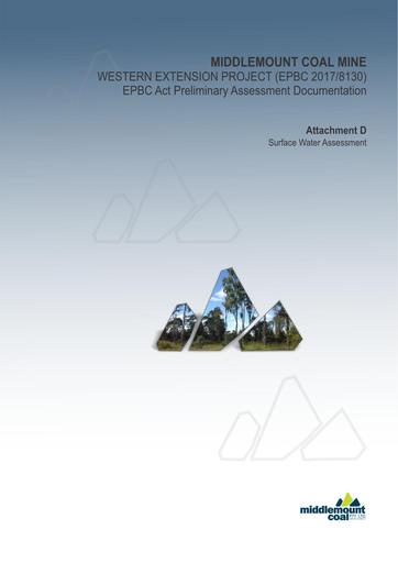 Surface Water Assessment Western Extension Project 3 September 2018