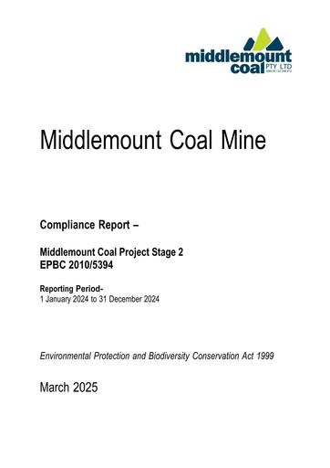 EPBC 20105394 Stage 2 EPBC Offset Compliance Report 2025
