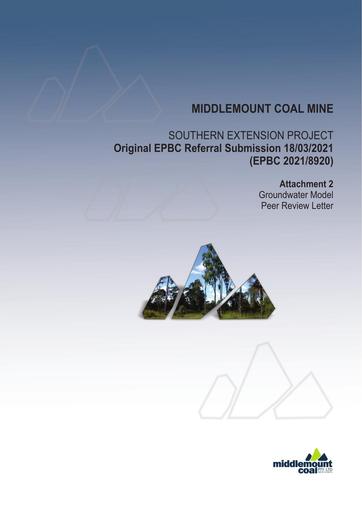 Attachment 2 Groundwater Model Peer Review Letter