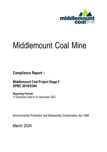 Stage 2 EPBC Offset Compliance Report MARCH 2024