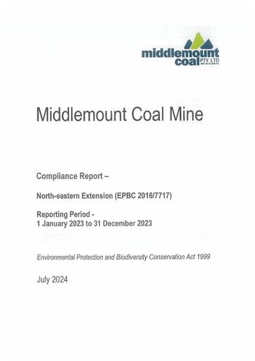 EPBC Compliance Report North easten Extension EPBC2016 7177