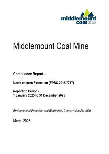EPBC 2016 7717  NE Ext Offset Compliance Report 2025 to DCCEEW