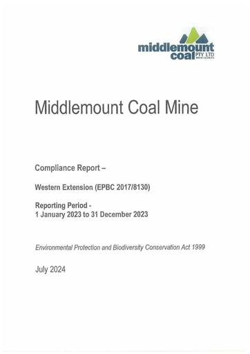 EPBC Compliance Report Western Extension EPBC2017 8130